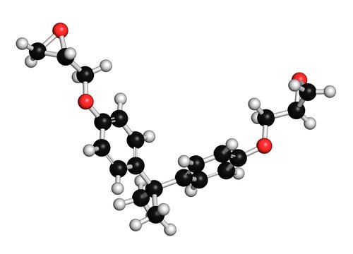 Bisphenol A diglycidyl ether molecule