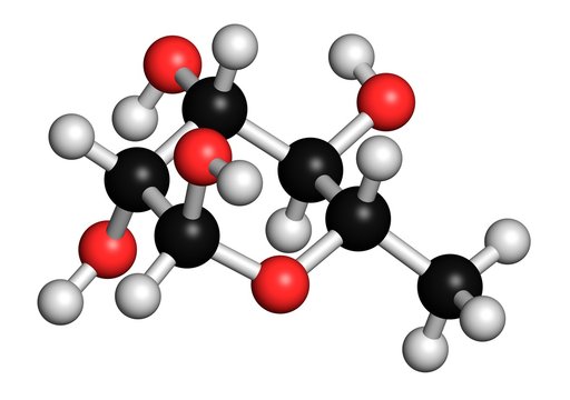Rhamnose sugar molecule