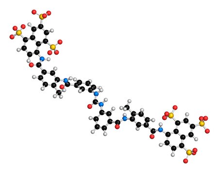 Suramin sleeping sickness drug molecule