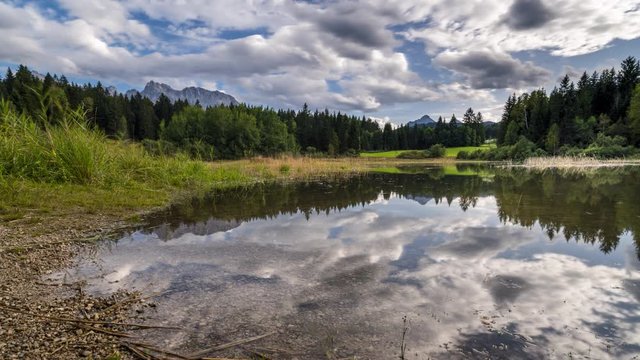 Timelapse of Lake Tenn, Karwendel, Werdenfelser Land, Germany
