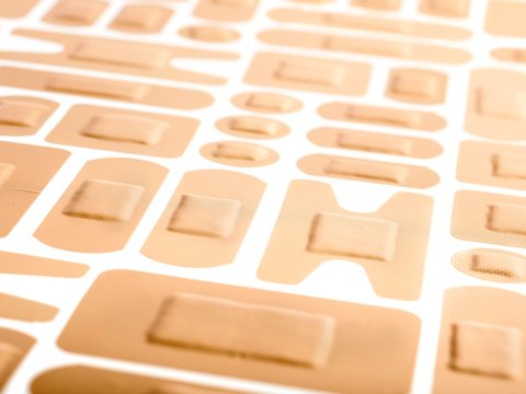 Selection of adhesive plasters