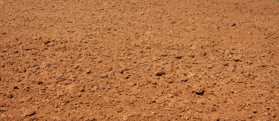 Ploughed land ready for cultivation, Koar, Karnataka, India. Agricultural field ready for sowing.