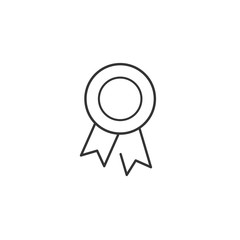 award icon vector solid grey