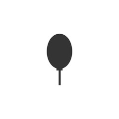 balloon icon vector solid grey