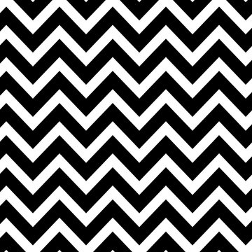 Zig zag chevron mint black and white tile pattern
