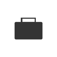brief case icon vector solid grey