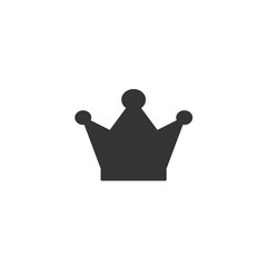 crown icon vector solid grey