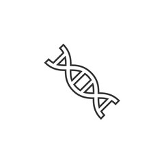 DNA icon vector solid grey