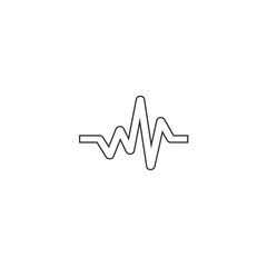 heart beat rate icon vector solid grey