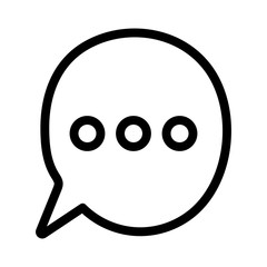 speech bubble message chat talk concept icon