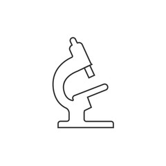 microscope icon vector solid grey