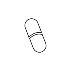 pill icon vector solid grey