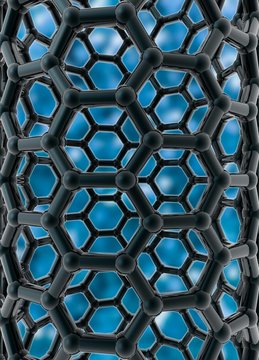 Carbon nanotubes, illustration