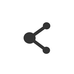 share icon vector solid grey