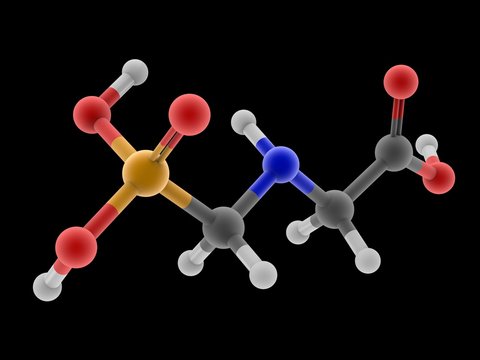 Glyphosate herbicide molecule