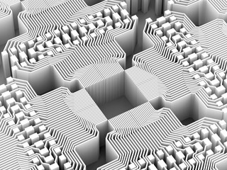 Quantum computer, electronic circuitry