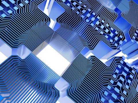 Quantum computer, electronic circuitry