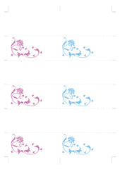 席札テンプレート