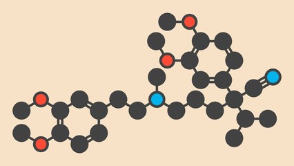 Verapamil drug molecule