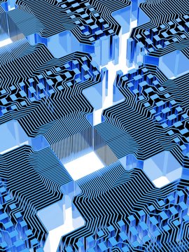 Quantum computer, electronic circuitry