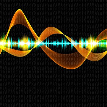 Abstract sound waves
