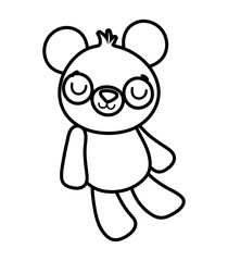 Obraz premium cute little teddy bear toy cartoon