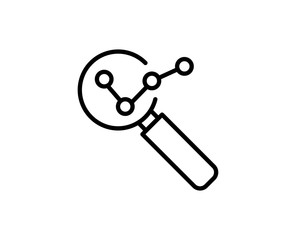 Analysis line icon