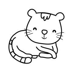 cute cat cartoon animal feline
