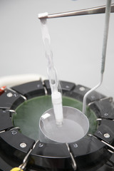 Fototapeta na wymiar Sperm Freezing storage in liquid nitrogen tank, Laboratory infertility 1