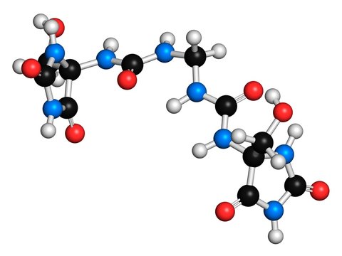 Imidazolidinyl molecule, illustration