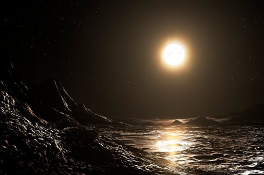 Artwork of the Surface of Mercury