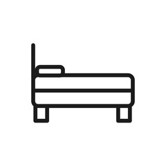 mattress side view bed with pillow comfortable soft textile linear design