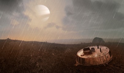 Huygens Probe on Titan
