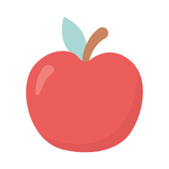 fresh fruit apple on white background
