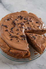 home made sweet chocolate cake
