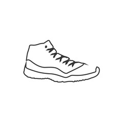 basketball shoes icon vector illustration eps10