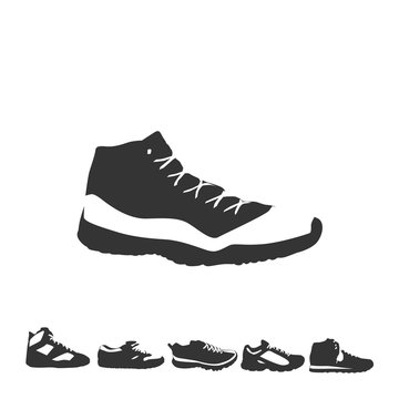 basketball shoes icon vector illustration eps10