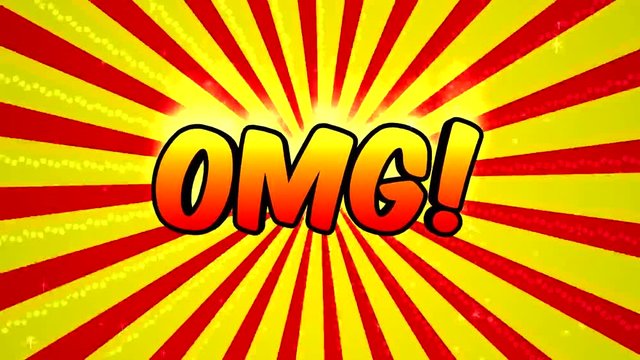 OMG COMIC TEXT MOTION BACKGROUND