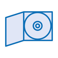 compact disk device isolated icon