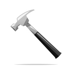 Hammer tool vector isolated illustration