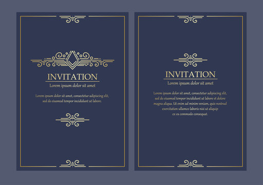 Decoration luxury invitation card
