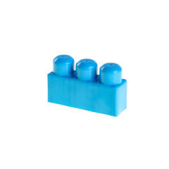 Toy or Plastic building blocks on background new.