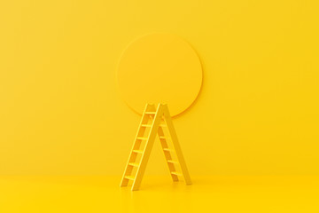 Yellow Ladder on the background © oatintro