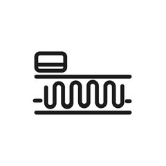 mattress pillow springs comfortable soft textile linear design