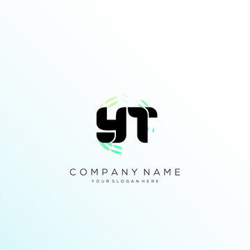 YT Letter Multiply Colorful Logo Designs vector