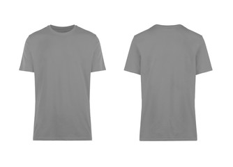grey t-shirt, front and back view © Lidiya