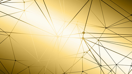 Obraz premium Connecting the dots abstract pattern lines and dots connection design