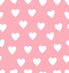 seamless red heart pattern background