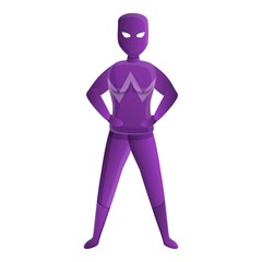 Superhero character icon. Cartoon of superhero character vector icon for web design isolated on white background