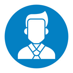 young businessman avatar character icon